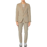 AT.P.CO Beige Cotton Suit -   -  AT.P.CO.